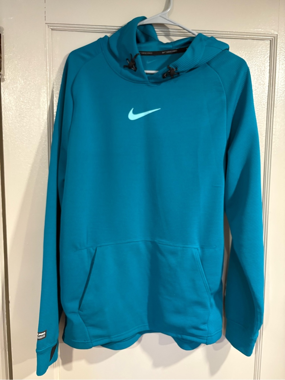 Nike Pro Teal Training Pullover Hoodie Dry Fit
